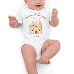 Welcome to the World Princess Castle (Personalised Name Bodysuit) - Cozy Crew Club