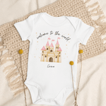 Welcome to the World Princess Castle (Personalised Name Bodysuit) - Cozy Crew Club