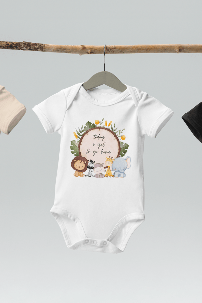 Today I Get To Go Home Safari Drum (Bodysuit) - Cozy Crew Club