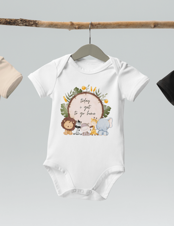Today I Get To Go Home Safari Drum (Bodysuit) - Cozy Crew Club