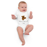 Welcome to the World (Personalised Name Bear Bodysuit)