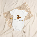 Welcome to the World (Personalised Name Bear Bodysuit)