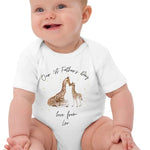 Our First Father's Day (Personalised Giraffe Bodysuit) - Cozy Crew Club
