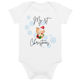 My 1st Christmas Bear with Baubles Bodysuit