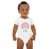 Personalised Christmas Rainbow Bodysuit