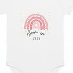 Born in 2026 Pink Personalised Bodysuit - Cozy Crew Club