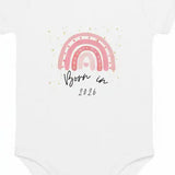 Born in 2026 Pink Personalised Bodysuit - Cozy Crew Club