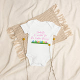 Excited For The Easter Bunny Pink (Personalised Name) Bodysuit