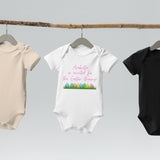 Excited For The Easter Bunny Pink (Personalised Name) Bodysuit