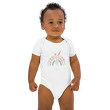 Rainbow Easter Bunny (Personalised Name) Bodysuit