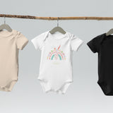 Rainbow Easter Bunny (Personalised Name) Bodysuit