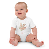 Easter Bunny In Bloom (Personalised Name) Bodysuit