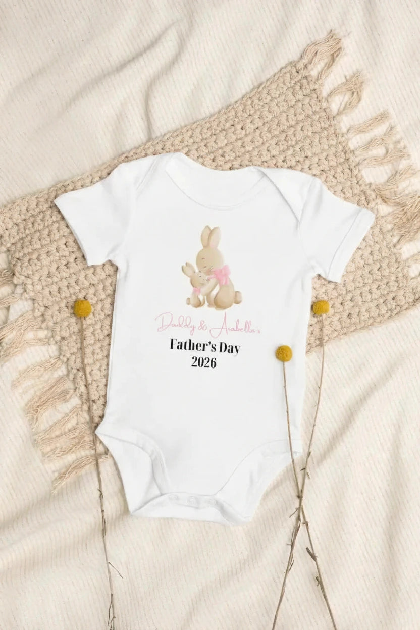 Bunny Father's Day 2025 (Personalised Bodysuit) - Cozy Crew Club