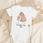 Bear First Father's Day (Personalised Bodysuit) - Cozy Crew Club