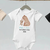 Bear First Father's Day (Personalised Bodysuit) - Cozy Crew Club