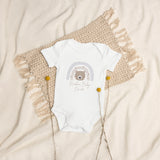 Neutral Bear Rainbow Baby Due Bodysuit