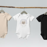 Neutral Bear Rainbow Baby Due Bodysuit