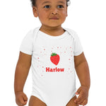 Strawberry Personalised Bodysuit - Cozy Crew Club
