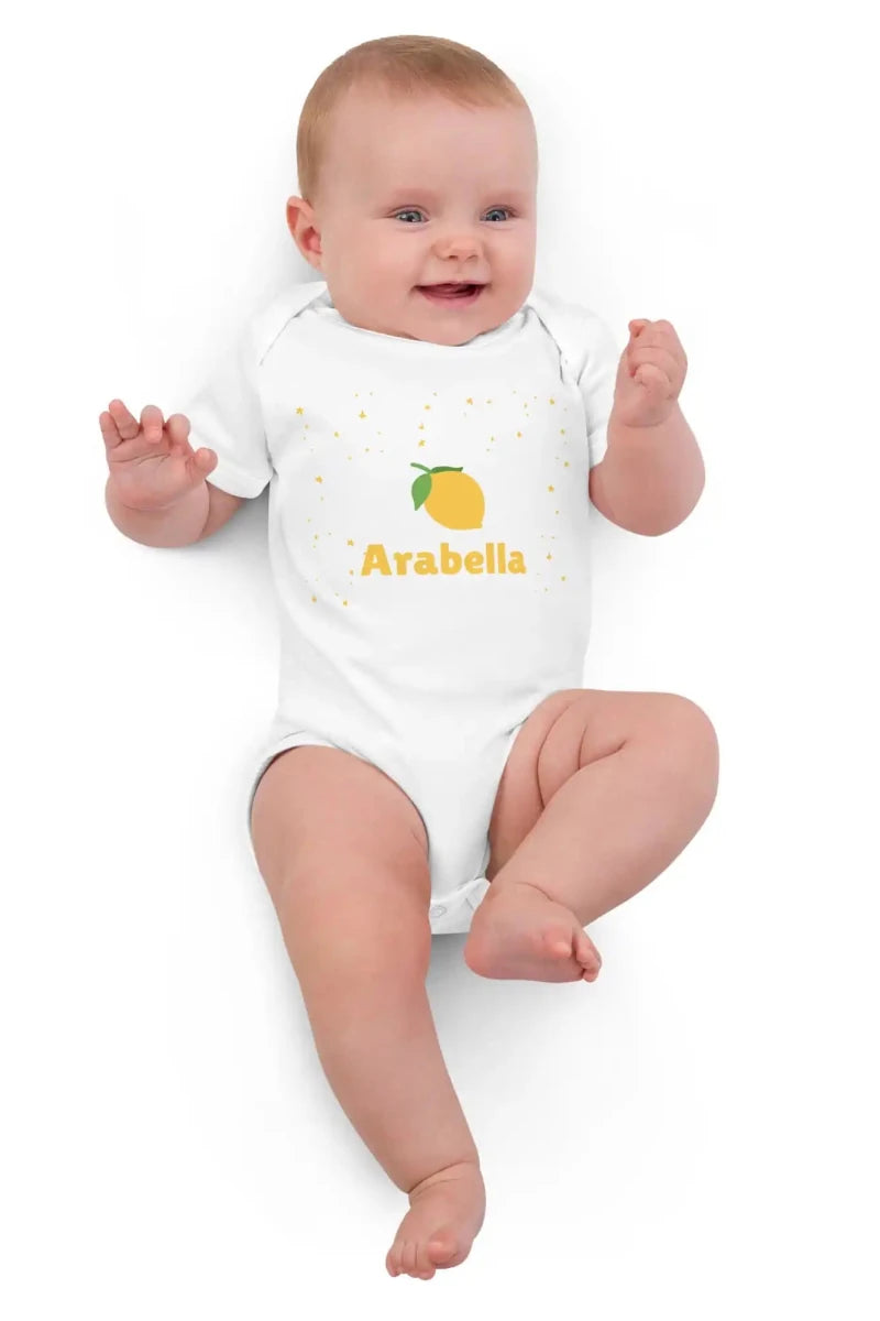 Lemon Personalised Bodysuit - Cozy Crew Club