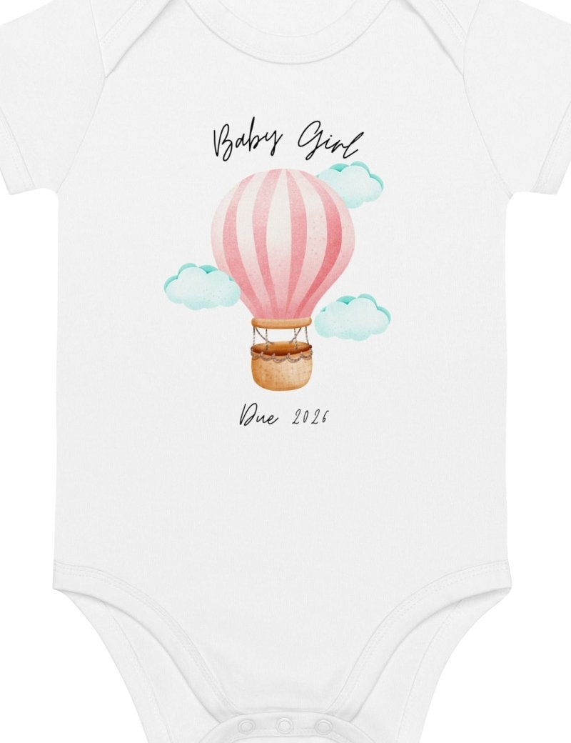 Baby Girl Due (Personalised Name Bodysuit) - Cozy Crew Club