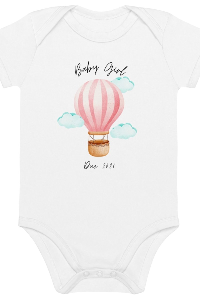 Baby Girl Due (Personalised Name Bodysuit) - Cozy Crew Club