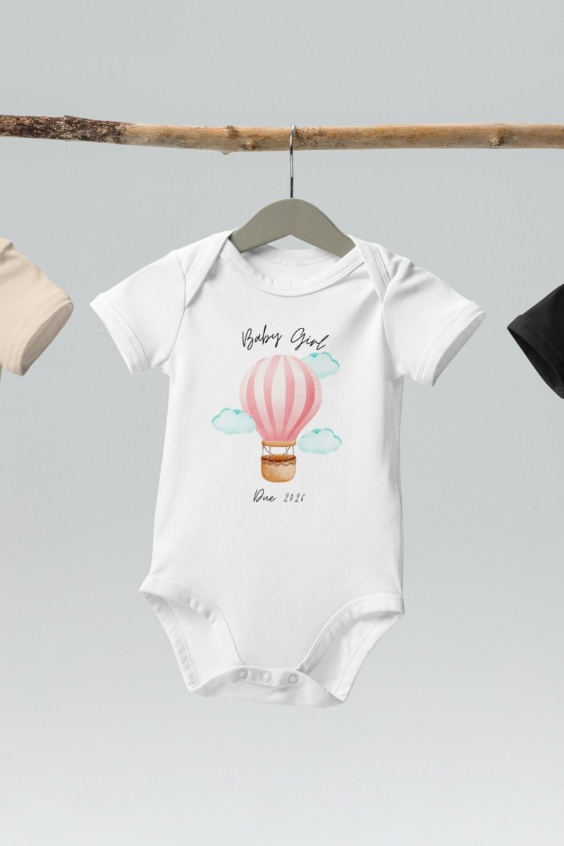 Baby Girl Due (Personalised Name Bodysuit) - Cozy Crew Club