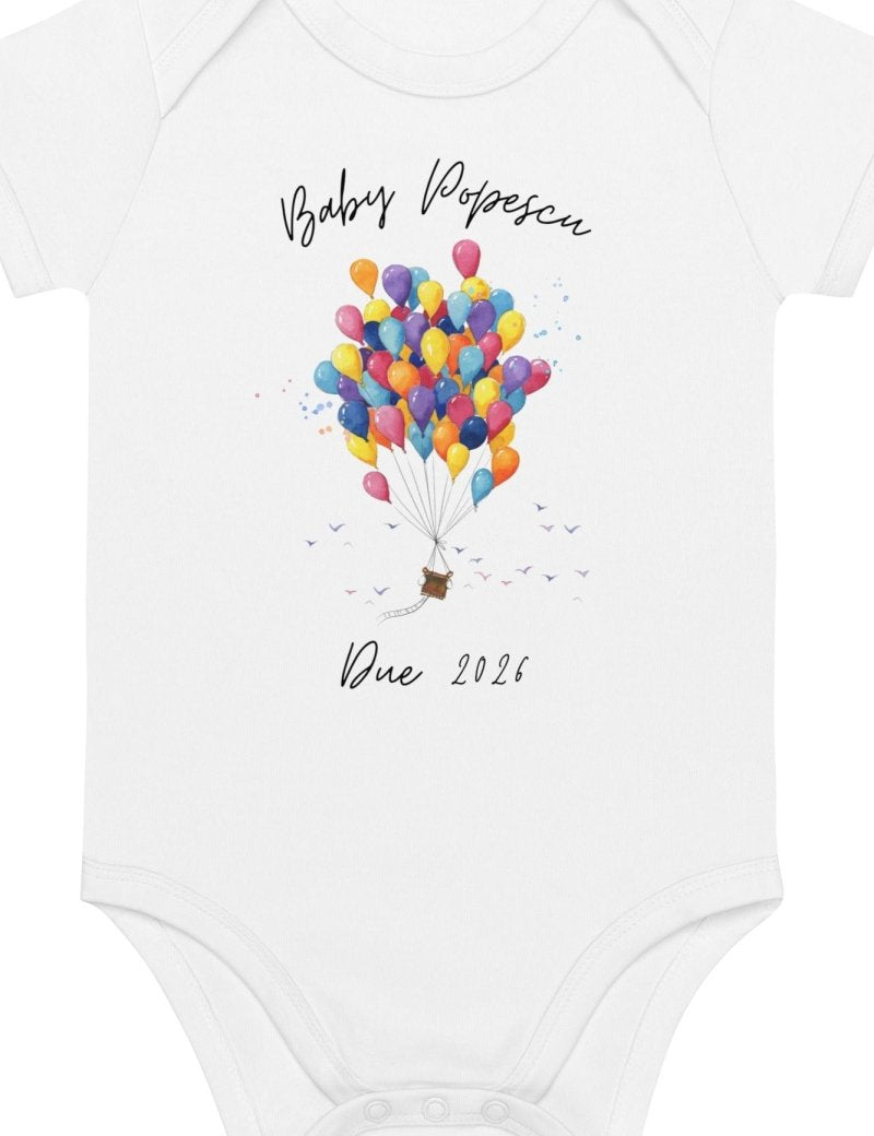 Baby Surname Due (Personalised Name Bodysuit) - Cozy Crew Club