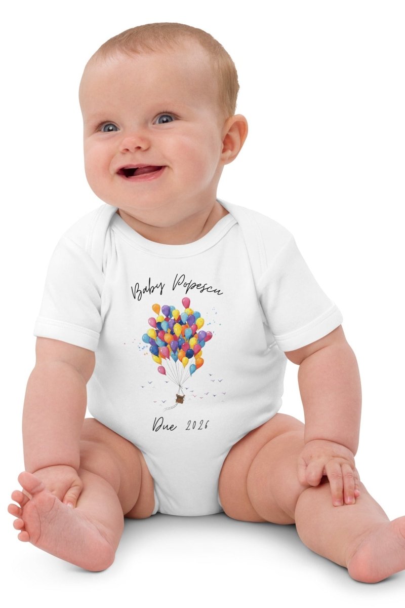 Baby Surname Due (Personalised Name Bodysuit) - Cozy Crew Club