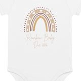 Neutral Heart Rainbow Baby Due Bodysuit - Cozy Crew Club