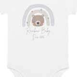 Neutral Bear Rainbow Baby Due Bodysuit - Cozy Crew Club