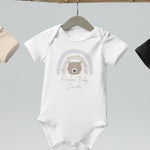Neutral Bear Rainbow Baby Due Bodysuit - Cozy Crew Club