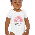 Born in 2026 Pink Personalised Bodysuit - Cozy Crew Club