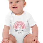 Born in 2026 Pink Personalised Bodysuit - Cozy Crew Club