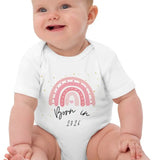 Born in 2026 Pink Personalised Bodysuit - Cozy Crew Club