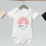 Born in 2026 Pink Personalised Bodysuit - Cozy Crew Club