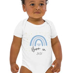Born in 2026 Blue Personalised Bodysuit - Cozy Crew Club