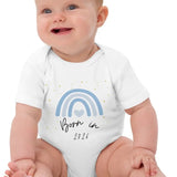 Born in 2026 Blue Personalised Bodysuit - Cozy Crew Club