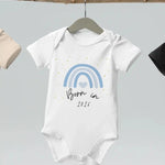 Born in 2026 Blue Personalised Bodysuit - Cozy Crew Club