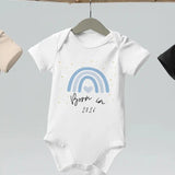 Born in 2026 Blue Personalised Bodysuit - Cozy Crew Club