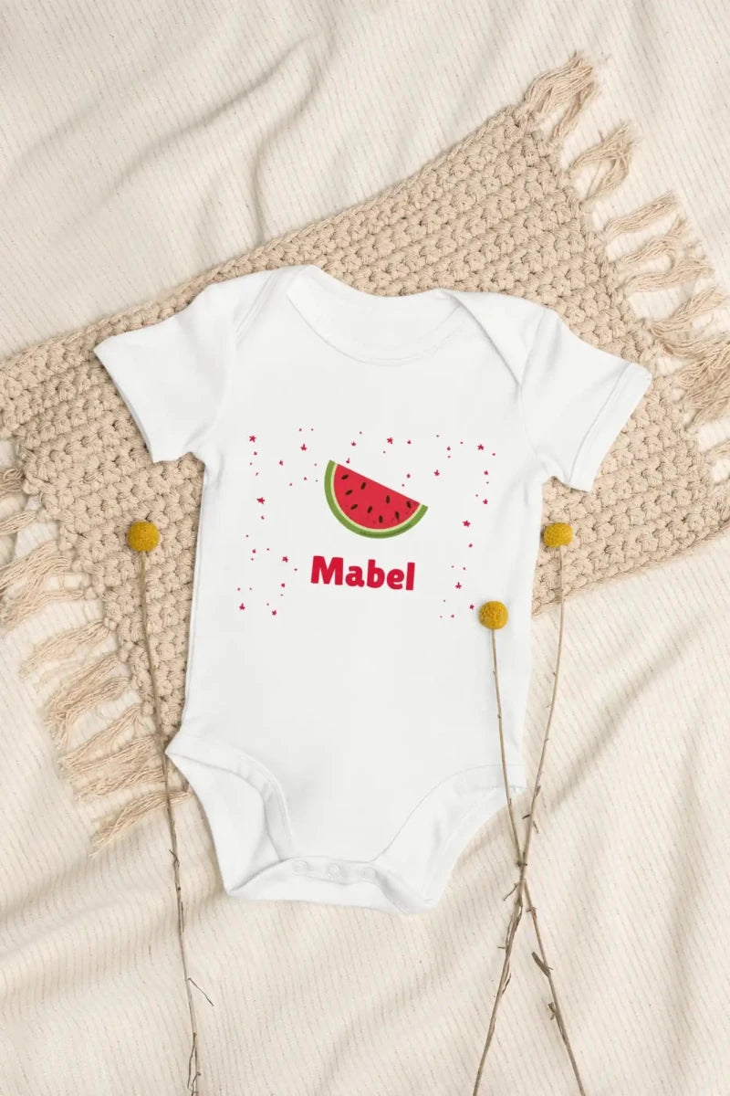 Watermelon Personalised Bodysuit - Cozy Crew Club