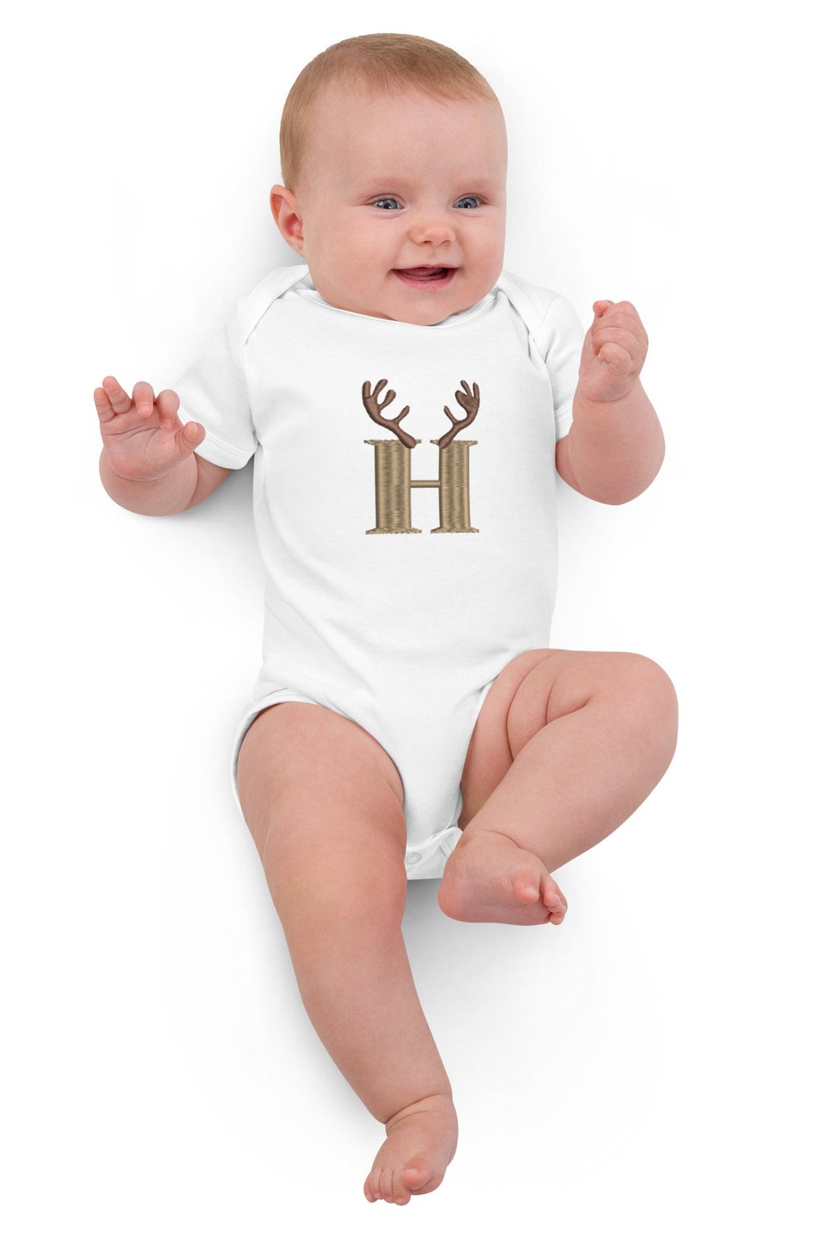 Antlers With Initial Bodysuit Vest