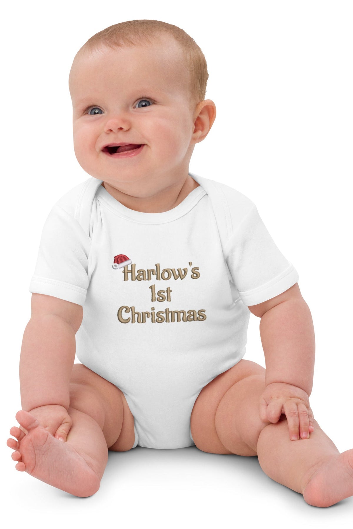 Personalised 1st Christmas Bodysuit Vest