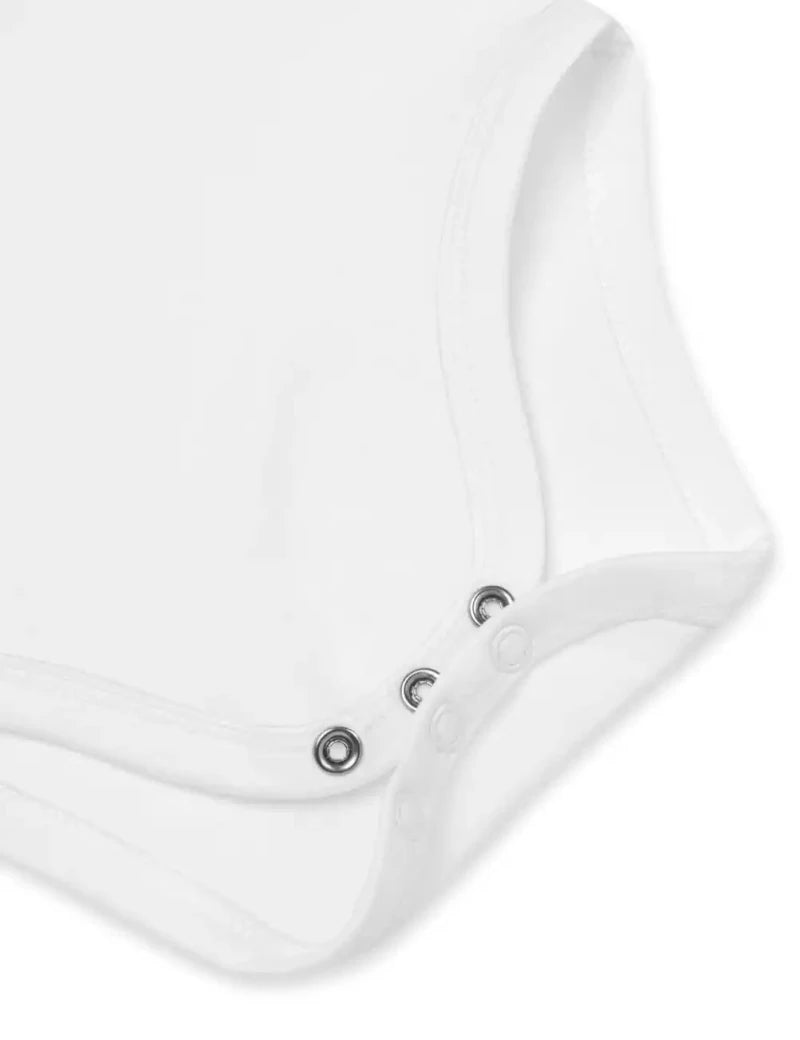 Orange Personalised Bodysuit in White - Cozy Crew Club