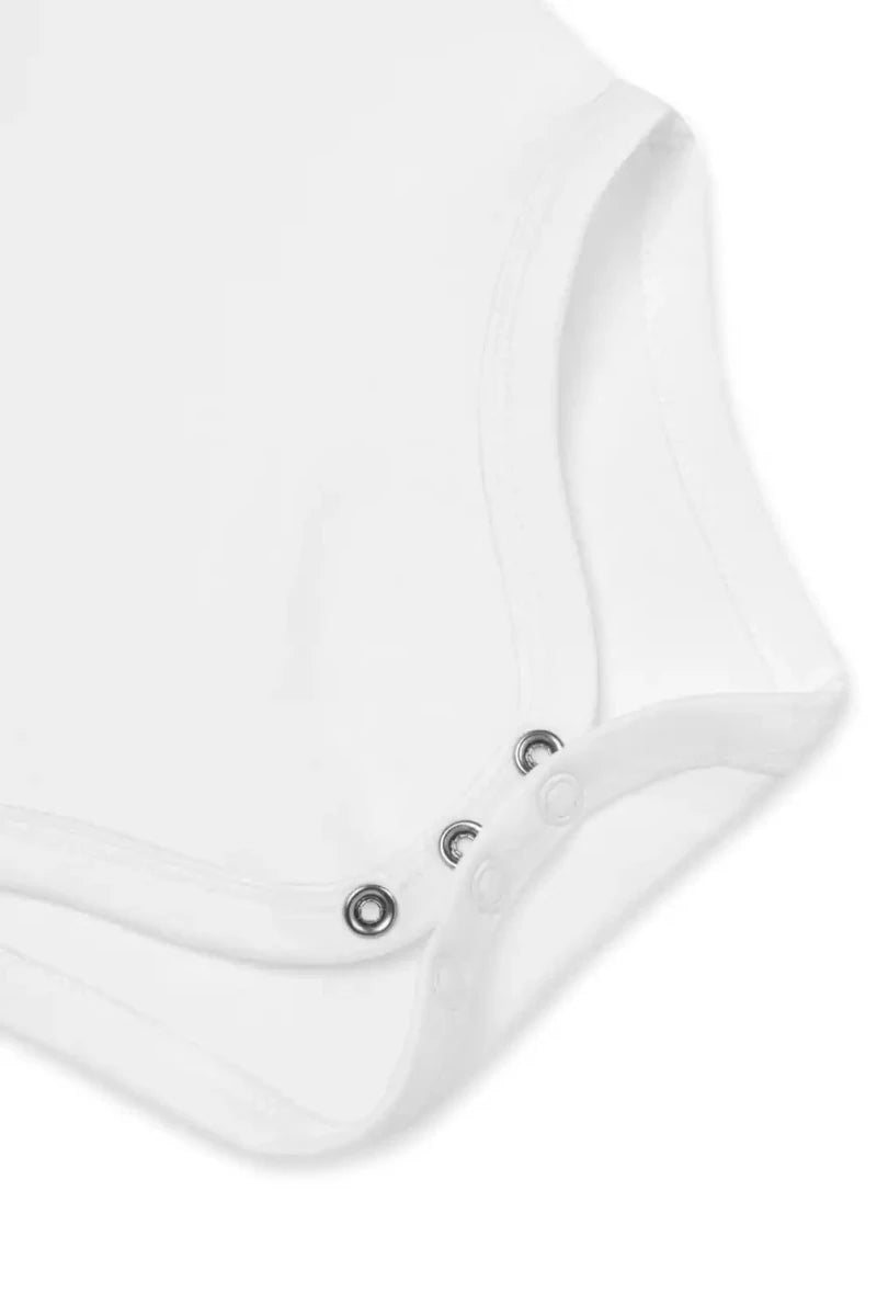 Orange Personalised Bodysuit in White - Cozy Crew Club