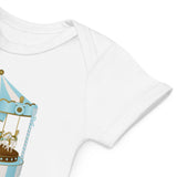 Body bébé garçon bleu carrousel 