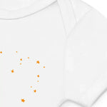 Orange Personalised Bodysuit in White - Cozy Crew Club