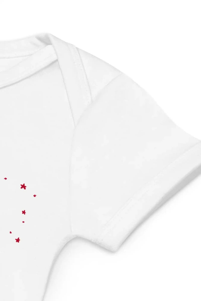 Cherry Personalised Bodysuit in White - Cozy Crew Club