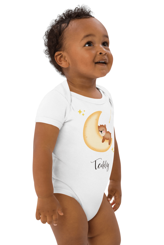 Dreaming Bear (Personalised Name Bodysuit) - Cozy Crew Club