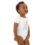 Happy Easter (Personalised Bunny Hot Air Baloon Print Bodysuit)