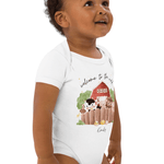Welcome to the World Farm Animals (Personalised Name Bodysuit) - Cozy Crew Club